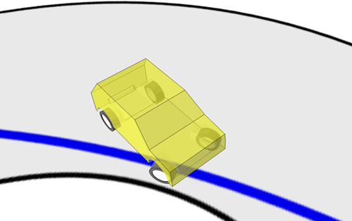 Counter-steering, applying opposite lock