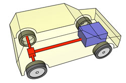 Front engine, rear wheel drive