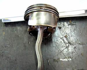 A bent connecting rod